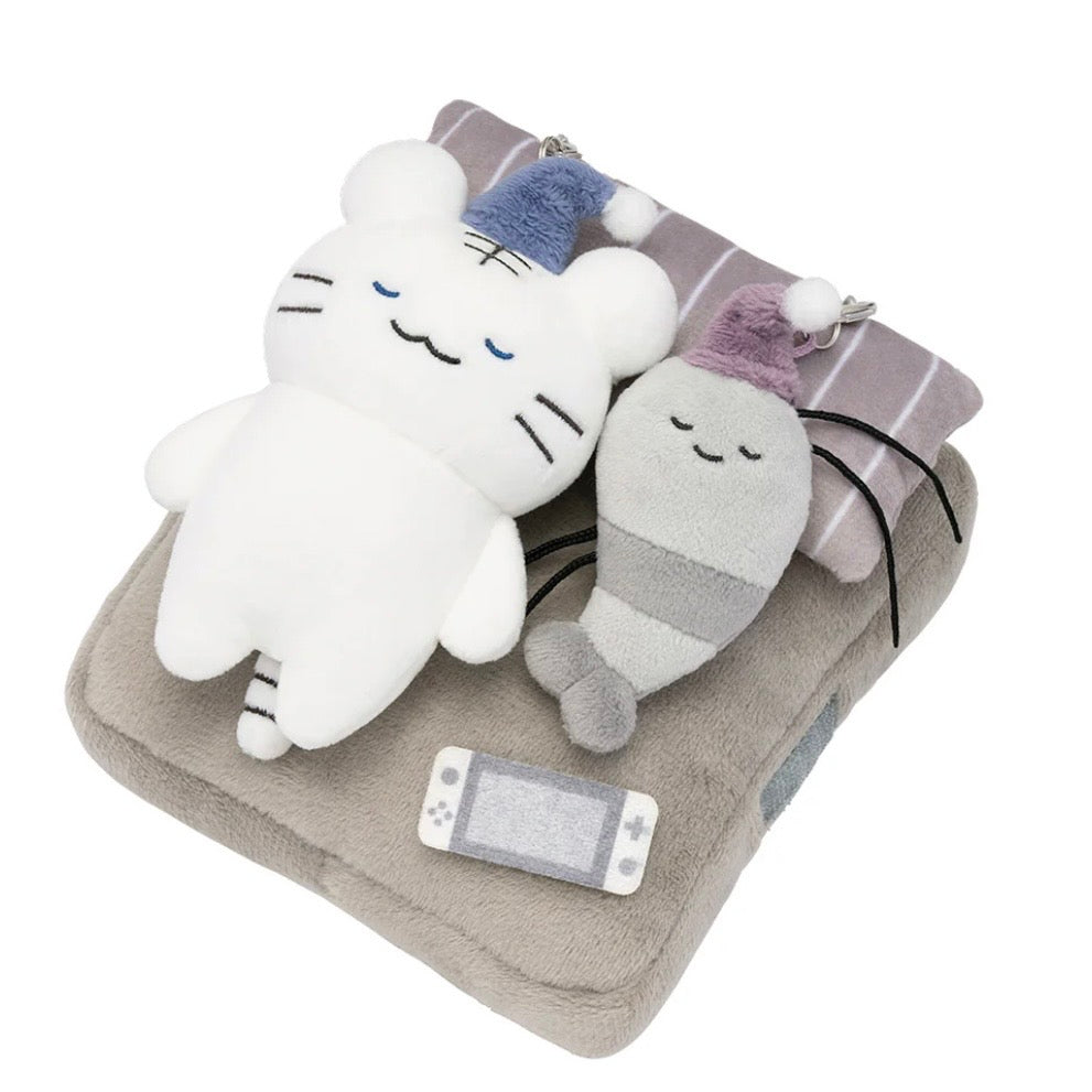 White Tiger & Black Tiger Playing-Possum Mascot Set That Connects to Bed