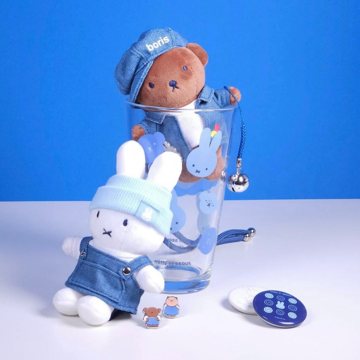 Miffy Korea | Miffy in Seoul Denim Edition Plush Keyring – SogoSogo