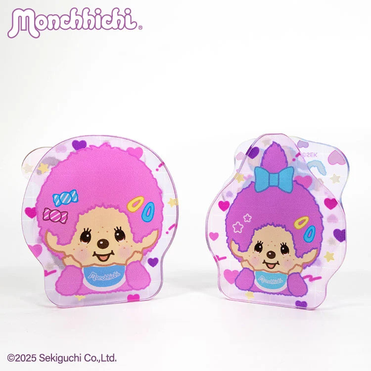Thank You Mart exclusive x Monchhichi Collaboration Acrylic Stand Clip 2P