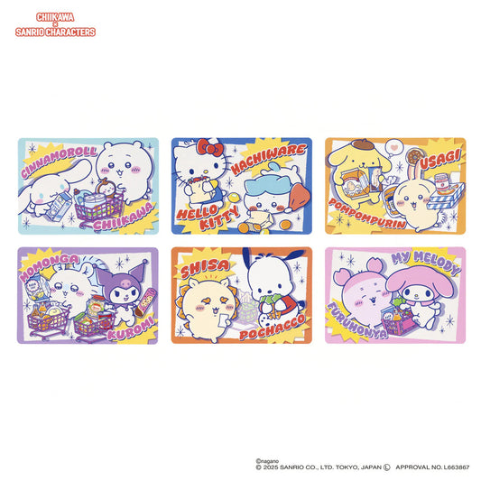 Chiikawa × Sanrio Characters Trading Supermarket Point Card (All 6 Types)