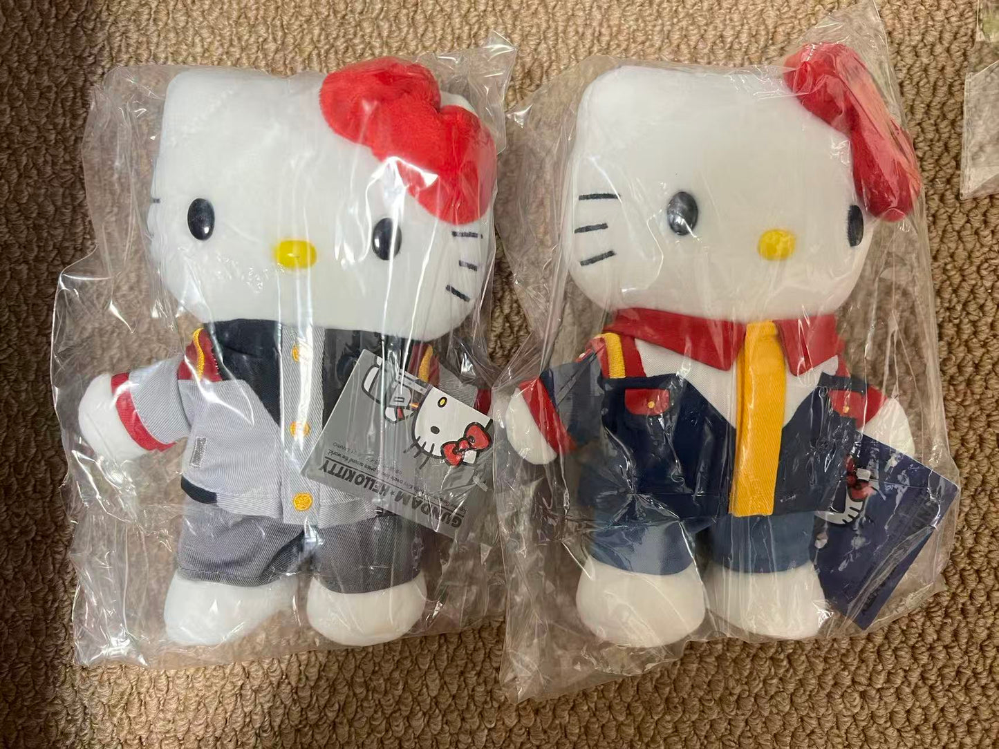 Sanrio Korea | Sanrio Hello KItty x Gundam Standing Uniform Plush Toy - Blue