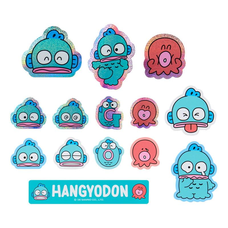 Sanrio | Hangyodon & Bad Badtz-Maru Funny Face Sticker Set - Hangyodon