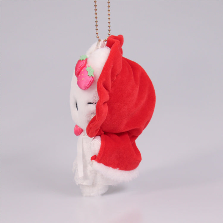 Sanrio | Sanrio Characters Ichigo Shimbun 25th Commemorative Princess Tezain's Revival Mascot | Strawberry Princess Plush Mascot - Hello Kitty