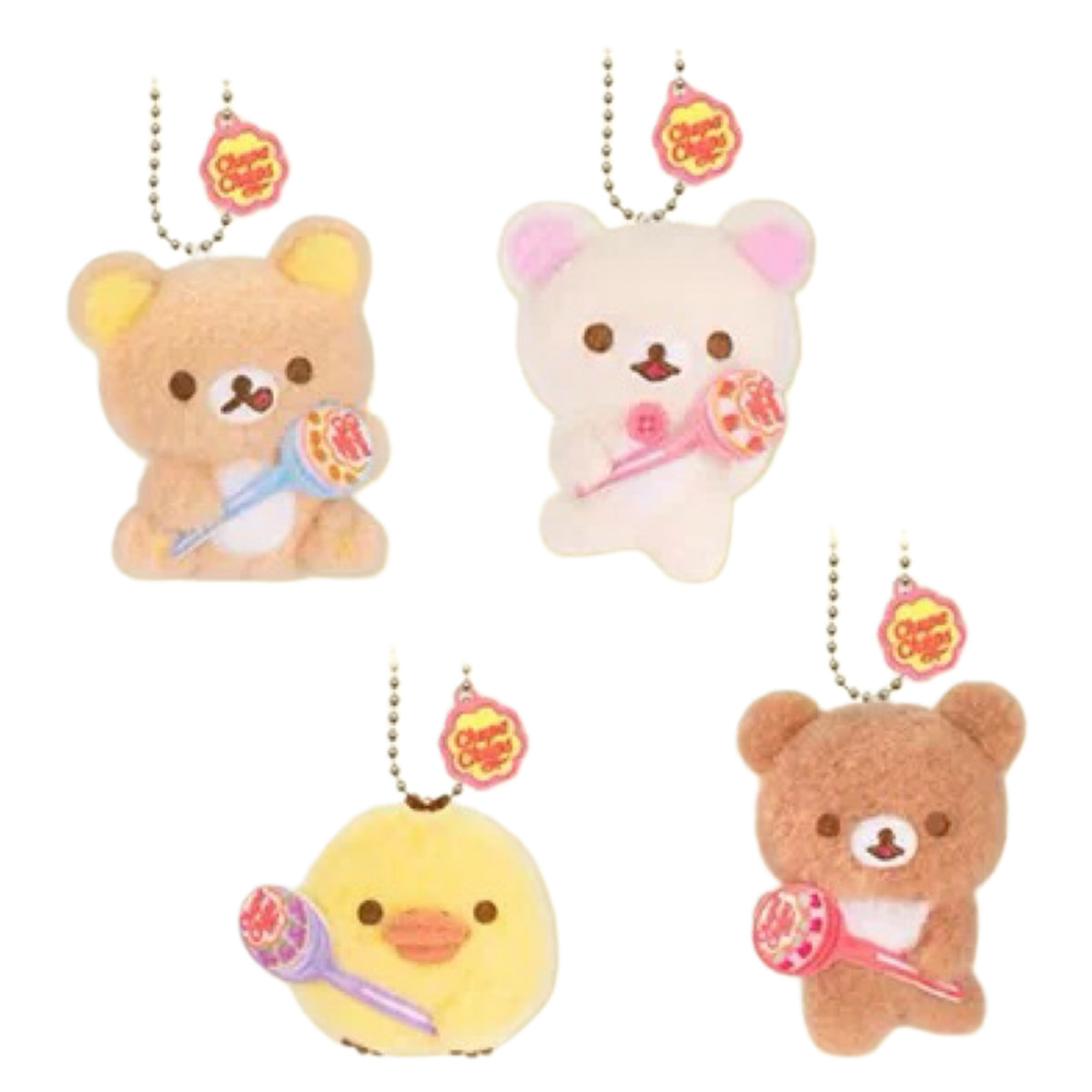 San-X | Rilakkuma Chuppa Chups Hanging Plush Toy (Prize)