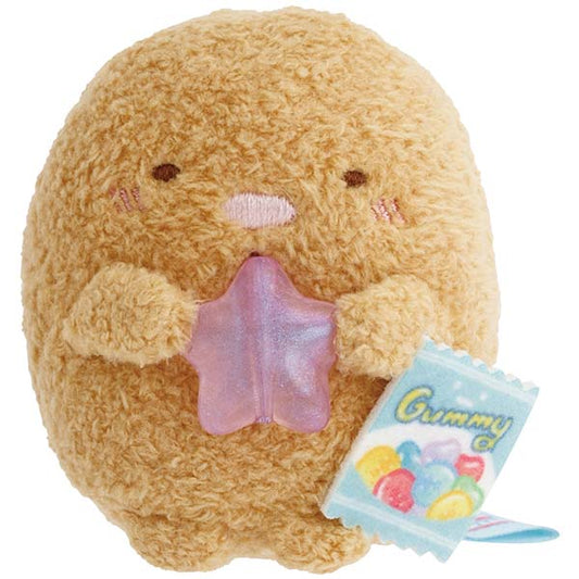San-X | Sumikko Gurashi Gummy Party Hand-held Tenori Plush Toy - Tonkatsu