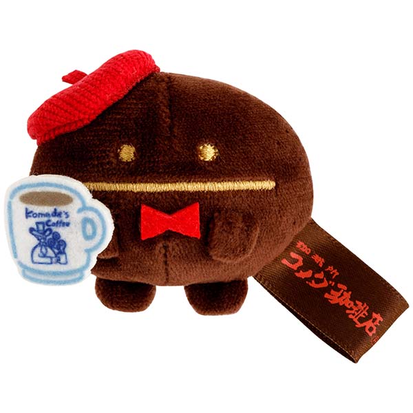 San-X | Komeda Coffee Shop x Sumikko Gurashi Hand-held Tenori Plush Toy - Coffee Bean