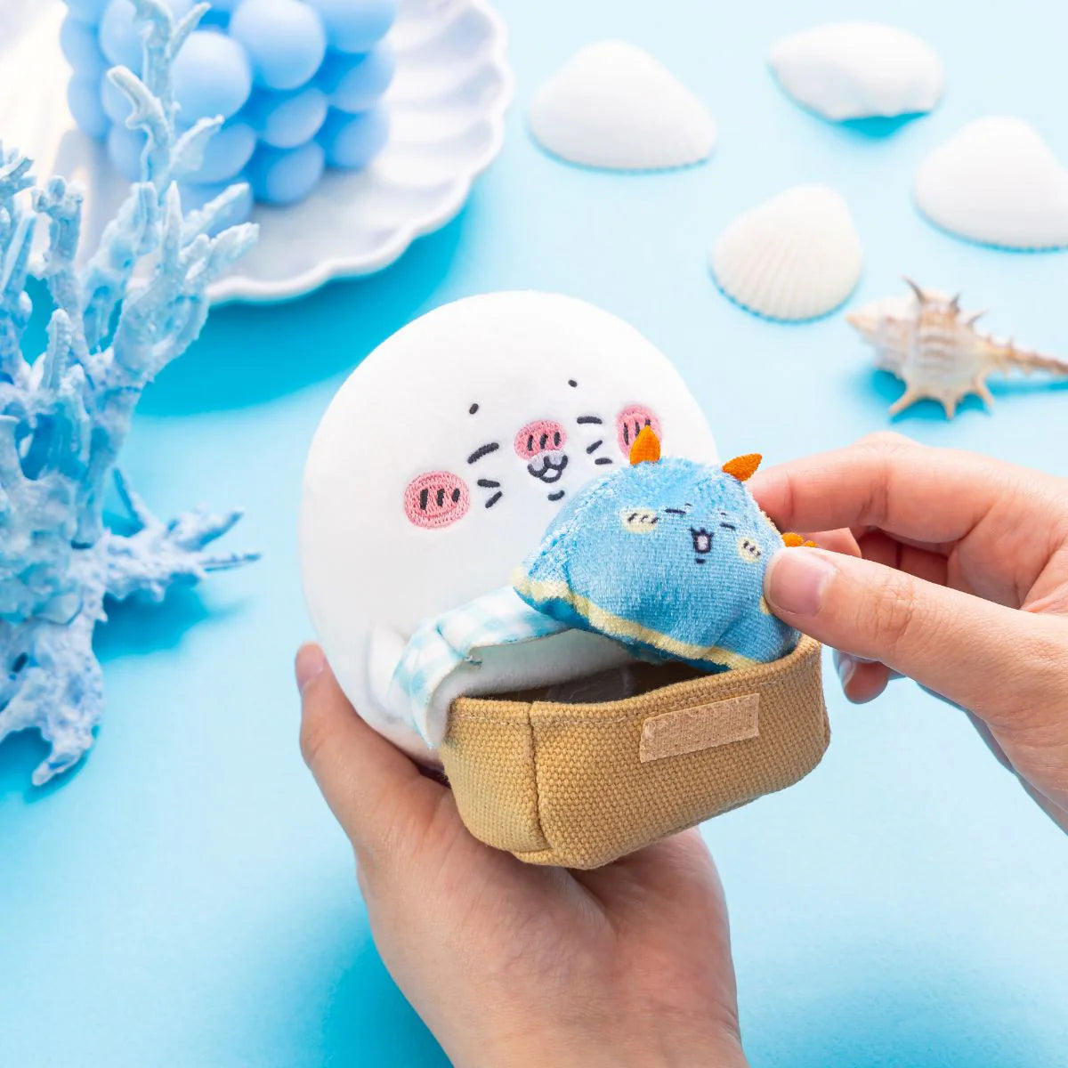 Nagano | Nagano Characters Desktop Hanging Plush - Seal & Sea Slug