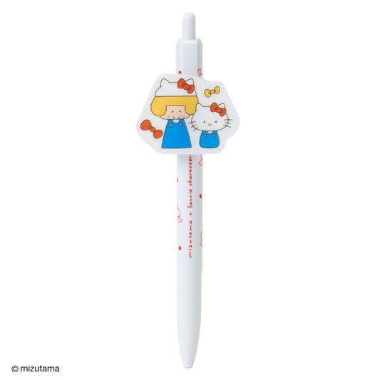 Sanrio | Mizutama x Sanrio Characters Ballpoint Pen With Plate - Hello Kitty