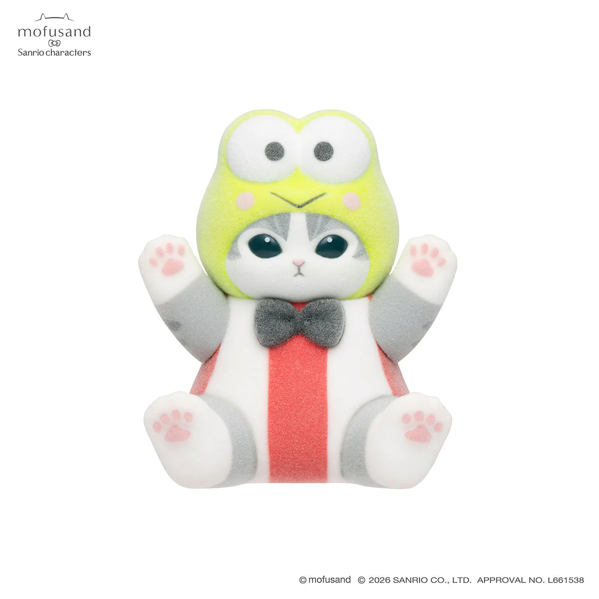 Mofusand | Sanrio Characters x Mofumofu Flocked Figure Trading Collection Vol.1 Blind Box (8 Types)