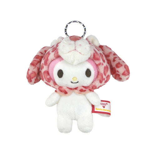 NICI x Sanrio | Sanrio Mascot Keyring - My melody x Pink Leopard