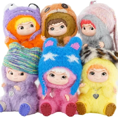 Wakuku | Wakuku Trading Mascot Series "FUZZY TRENDY FUN PARTY" Figure Blind Box (All 6 Types)