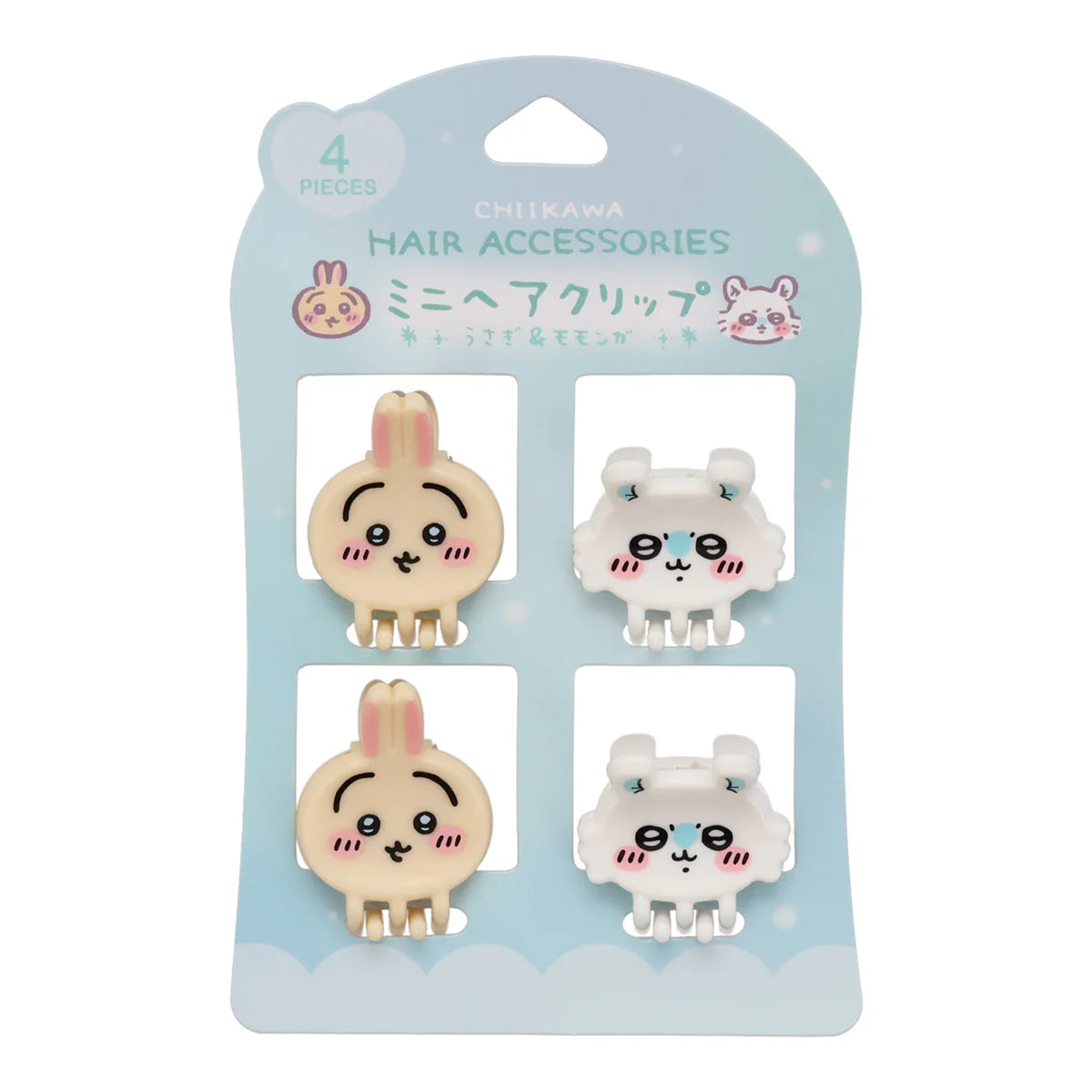 Chiikawa | Chiikawa Mini Hair Clip 4P ((Usagi & Momonga)