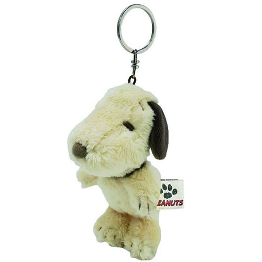 PEANUTS | Snoopy Petit Fluffy Mascot Key Ring - Mocha 173133-22