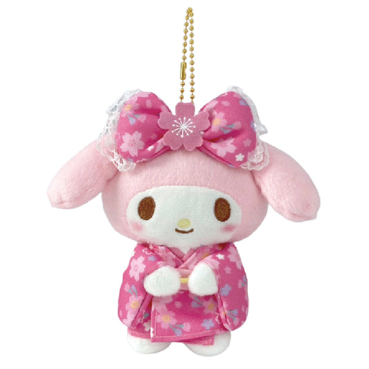 Sanrio | Sakura Kimono Design Plush Keychain - My Melody