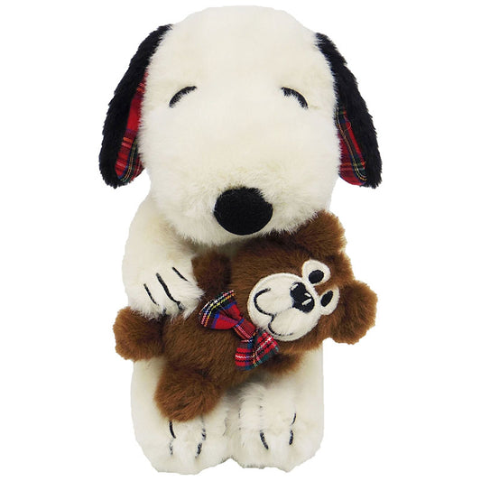 PEANUTS | Snoopy & Bear Check Plush Toy S