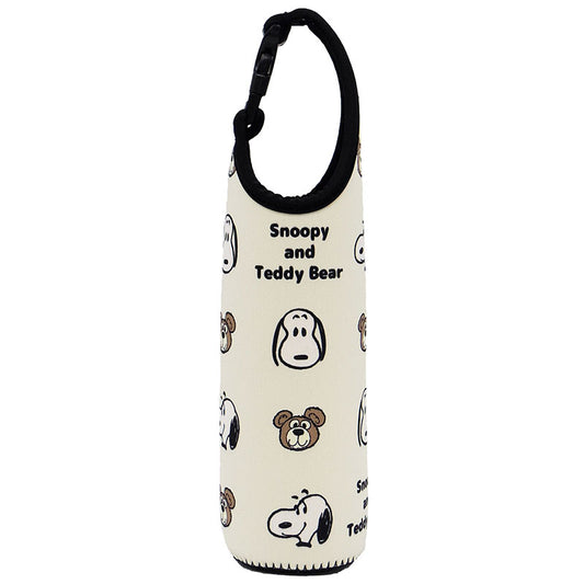 PEANUTS |  Snoopy & Bear PET Bottle Cover 600 All-Over Pattern