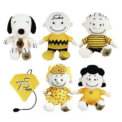 PEANUTS | Snoopy 75th Anniversary |  SNOOPY & FRIENDS Bean Doll Set Plush Toy