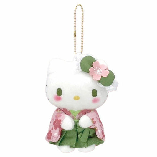 Sanrio | Sakura Matcha Kimono Design Plush Keychain - Hello Kitty