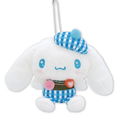 Sanrio | Gingham Denim Mascot Holder - Cinnamoroll