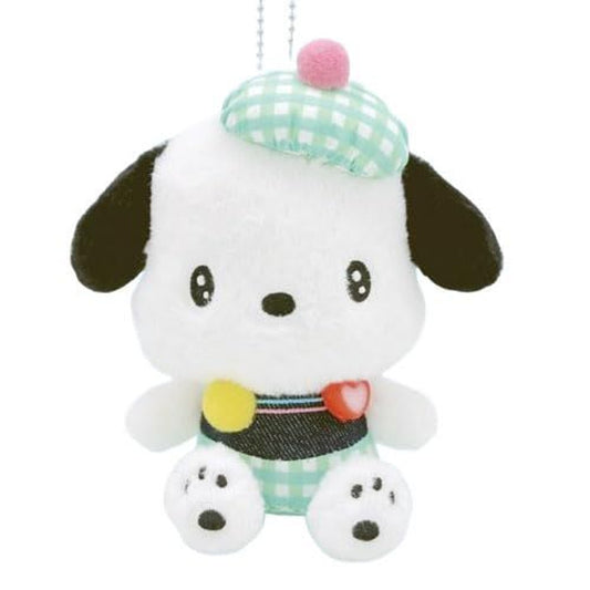 Sanrio | Gingham Denim Mascot Holder - Pochacco