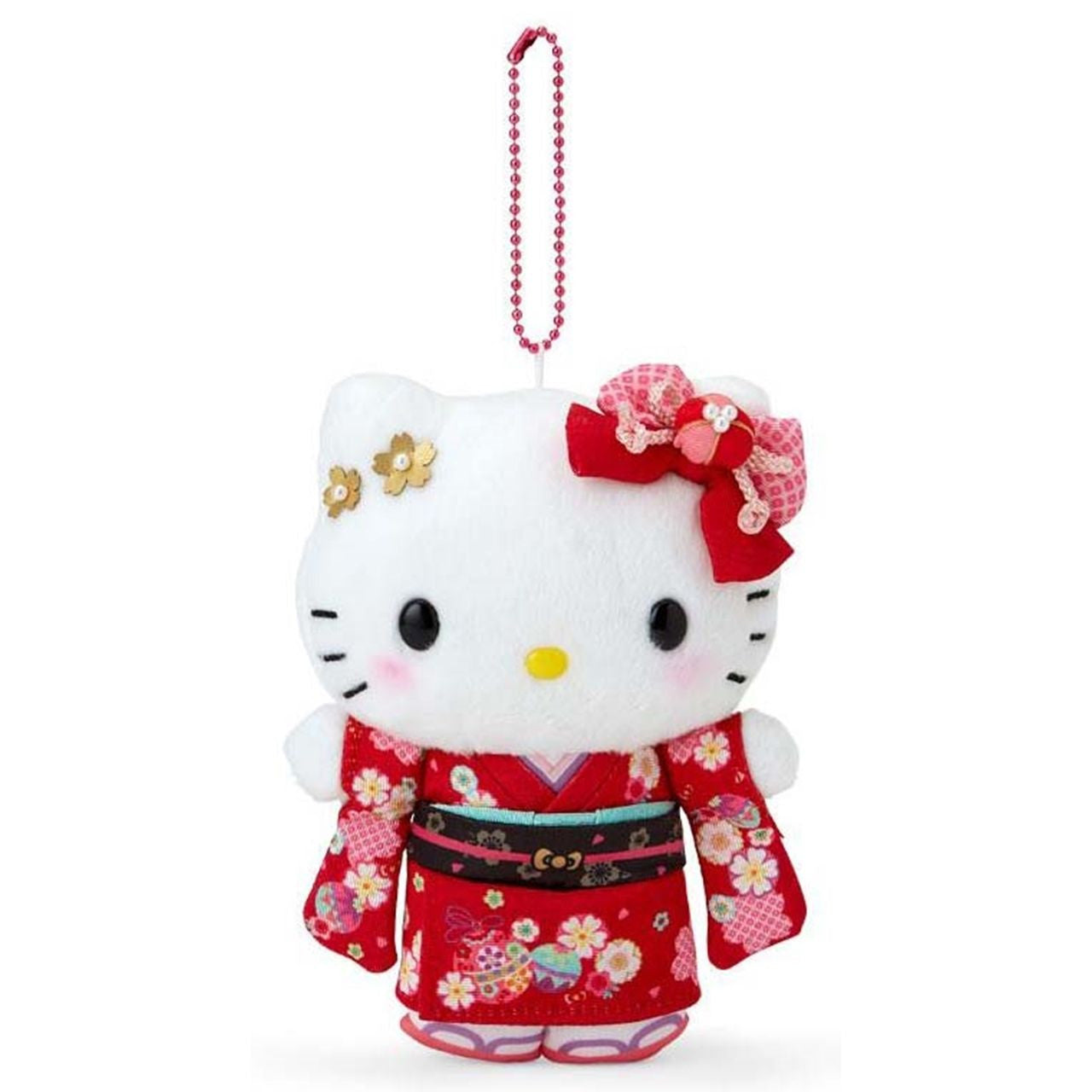 Sanrio | Sakura Kimono Design Plush Keychain - Hello Kitty