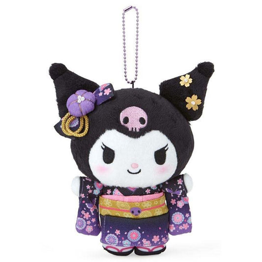 Sanrio | Sakura Kimono Design Plush Keychain - Kuromi