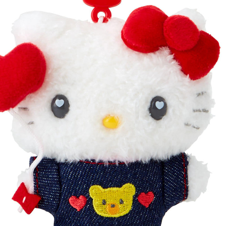 Sanrio | Denim Patch Design Series | Hello Kitty Mascot Holder Plush Keychain