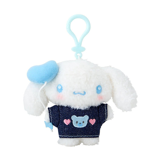 Sanrio | Denim Patch Design Series | Cinnamoroll Mascot Holder Plush Keychain