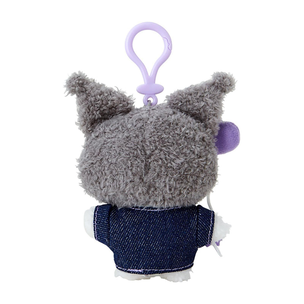 Sanrio | Denim Patch Design Series | Kuromi Mascot Holder Plush Keychain