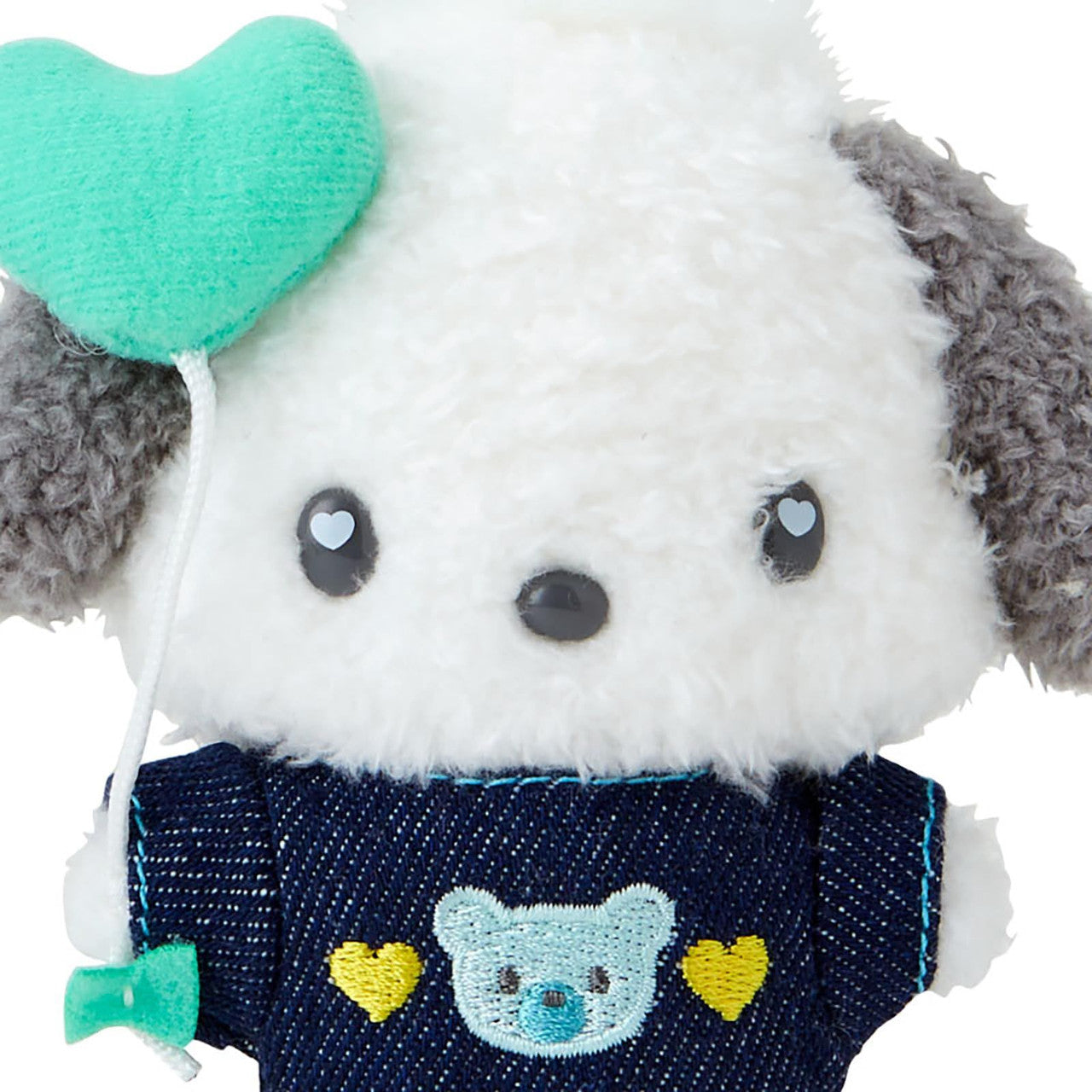 Sanrio | Denim Patch Design Series | Pochacco Mascot Holder Plush Keychain