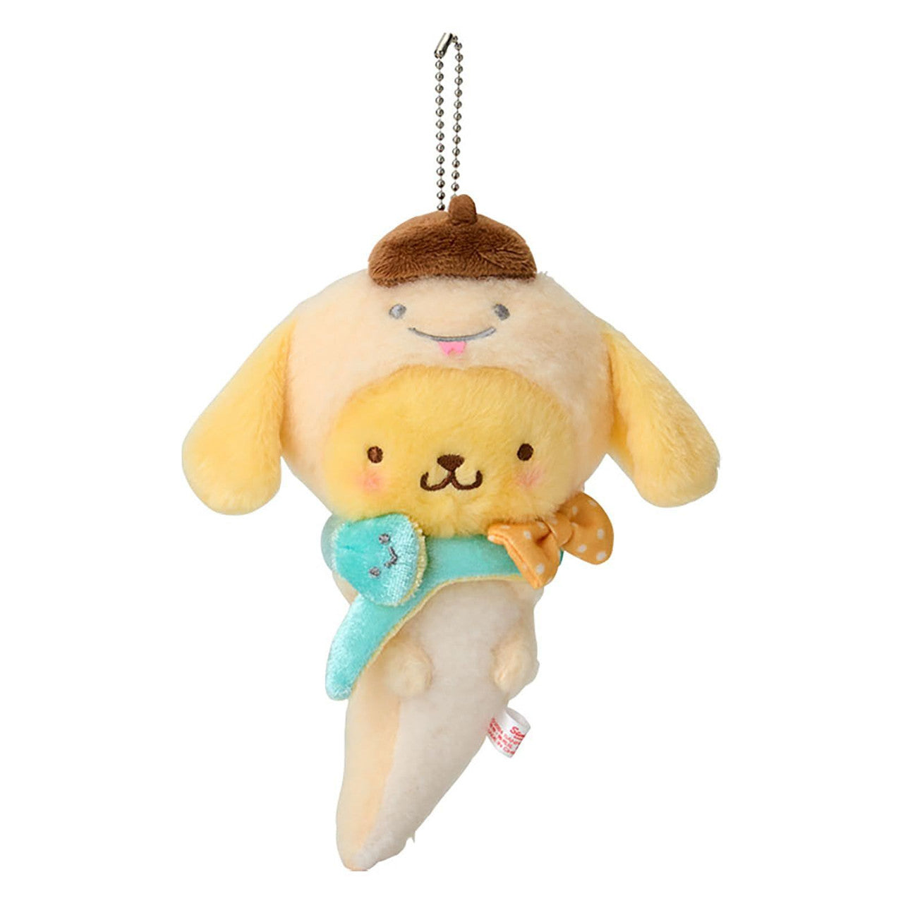 Sanrio | Zodiac Fortune Lucky Snake Mascot | Pompompurin Keychain