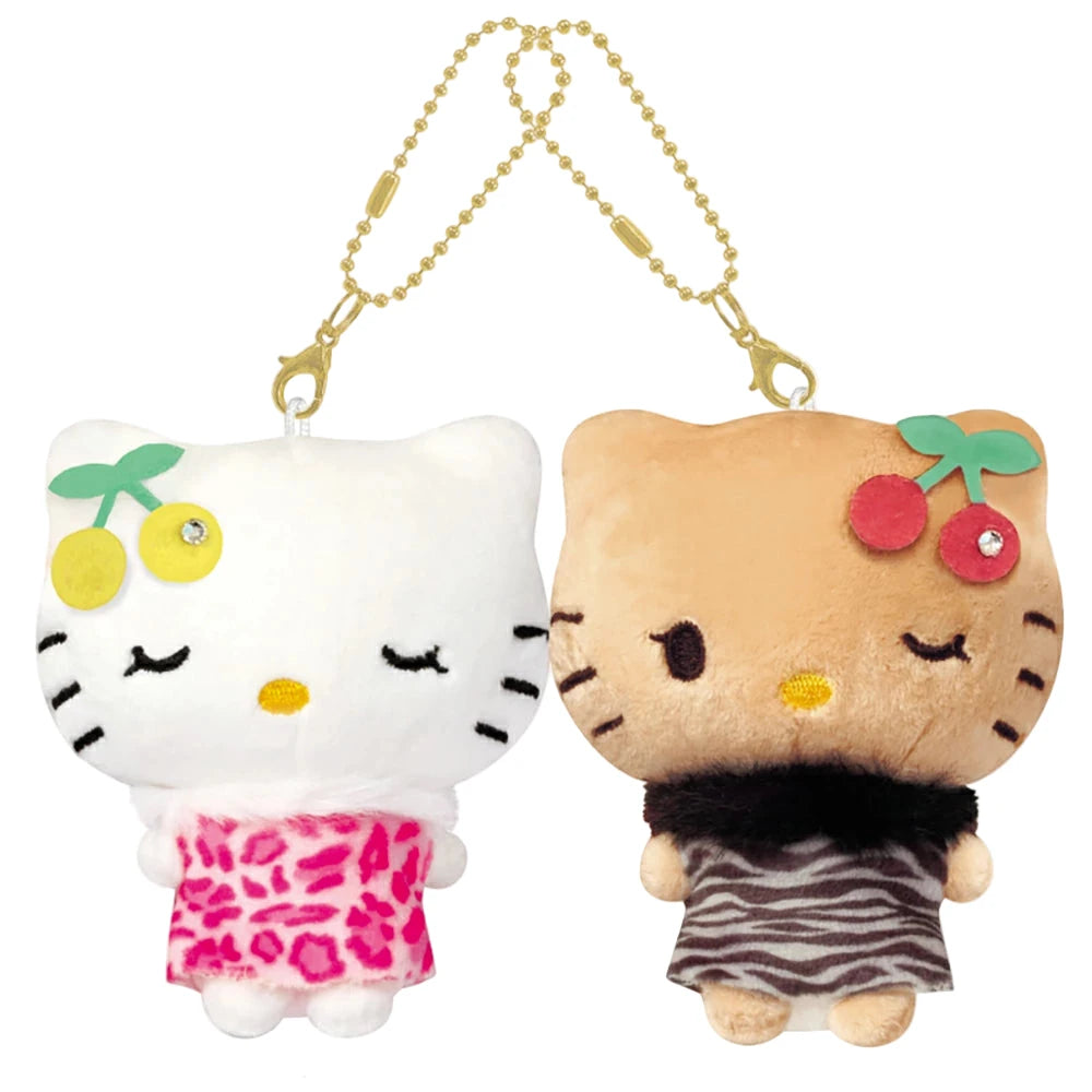 Sanrio | Hello Kitty Niko Nui Magnet Mascot Keychain - Kitty & Mimi (E)
