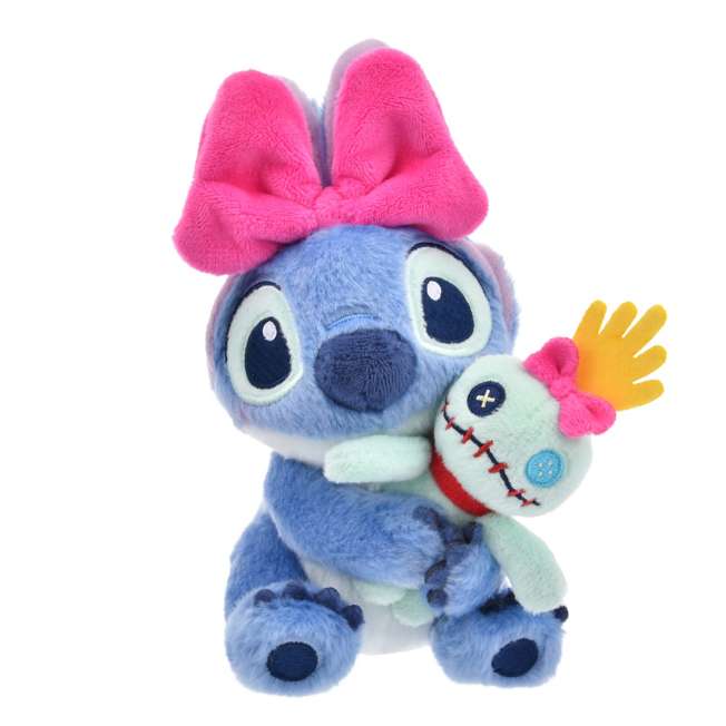 Disney | Ribbon Stitch Plush Keychain - Stitch & Scrump