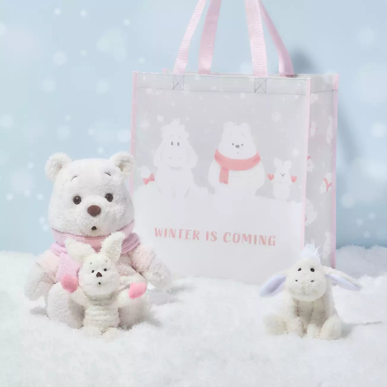 Disney Store JP | WHITE POOH Reversible Plush Keychain - Eeyore