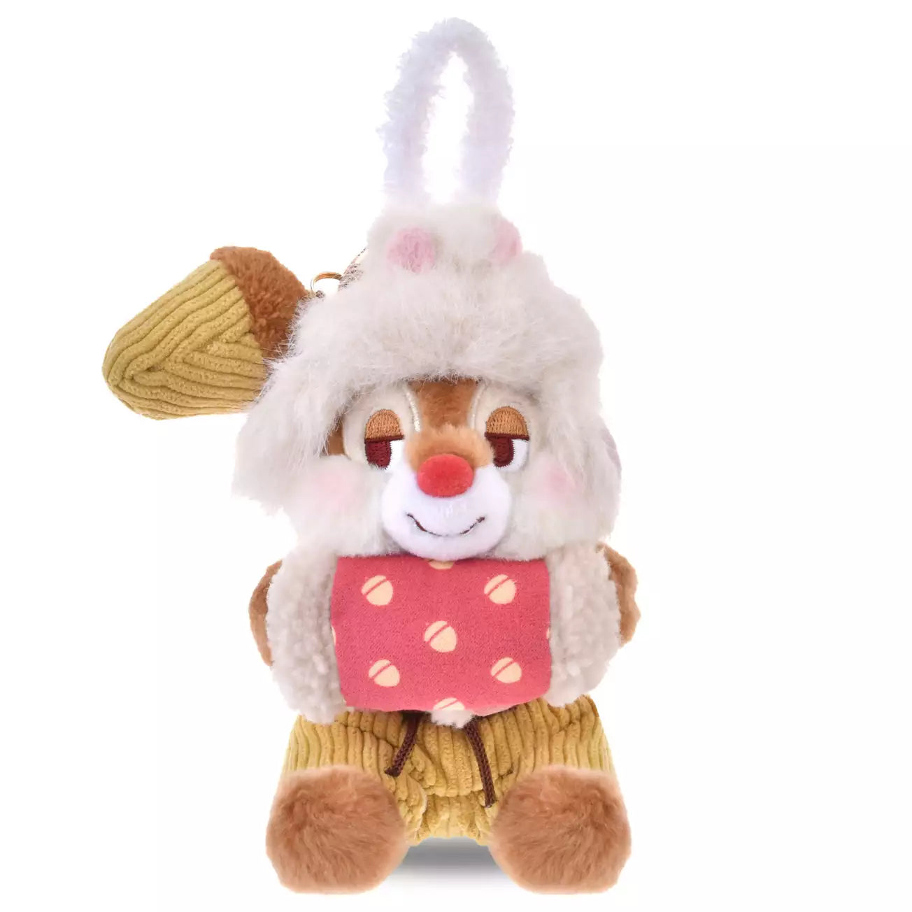 Disney Store JP | Winter CHIP ‘N DALE Plush Keychain - Dale