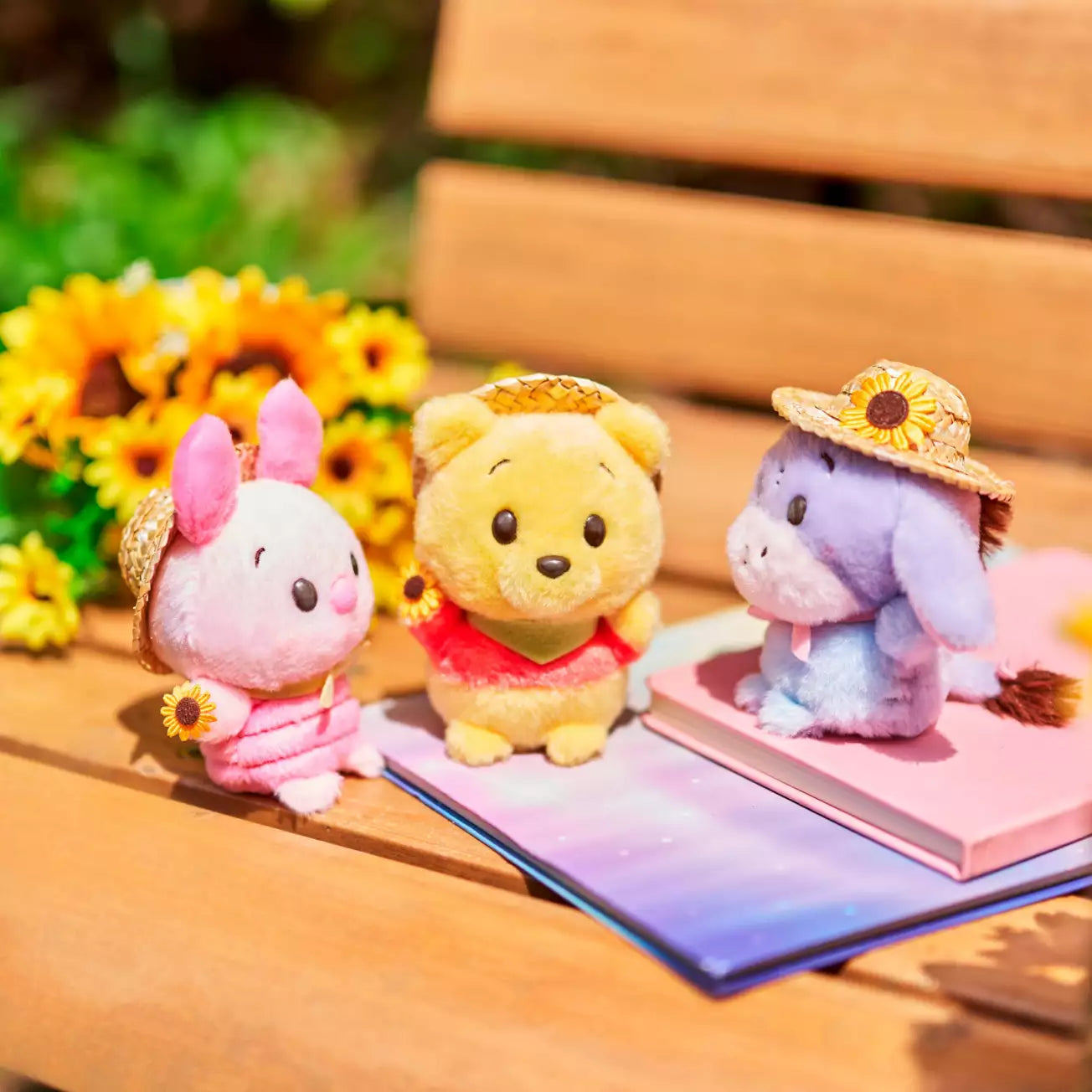 Disney | Pooh Urupocha-Chan Straw Hat Plush Toy