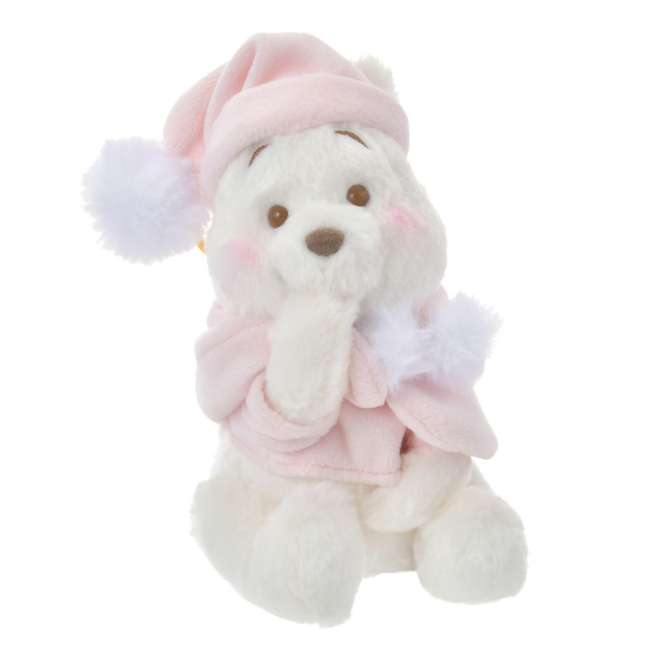 Disney | White Pooh Fruit Latte Color 2024 | Winnie the Pooh Stuffed Toy Keychain Pink