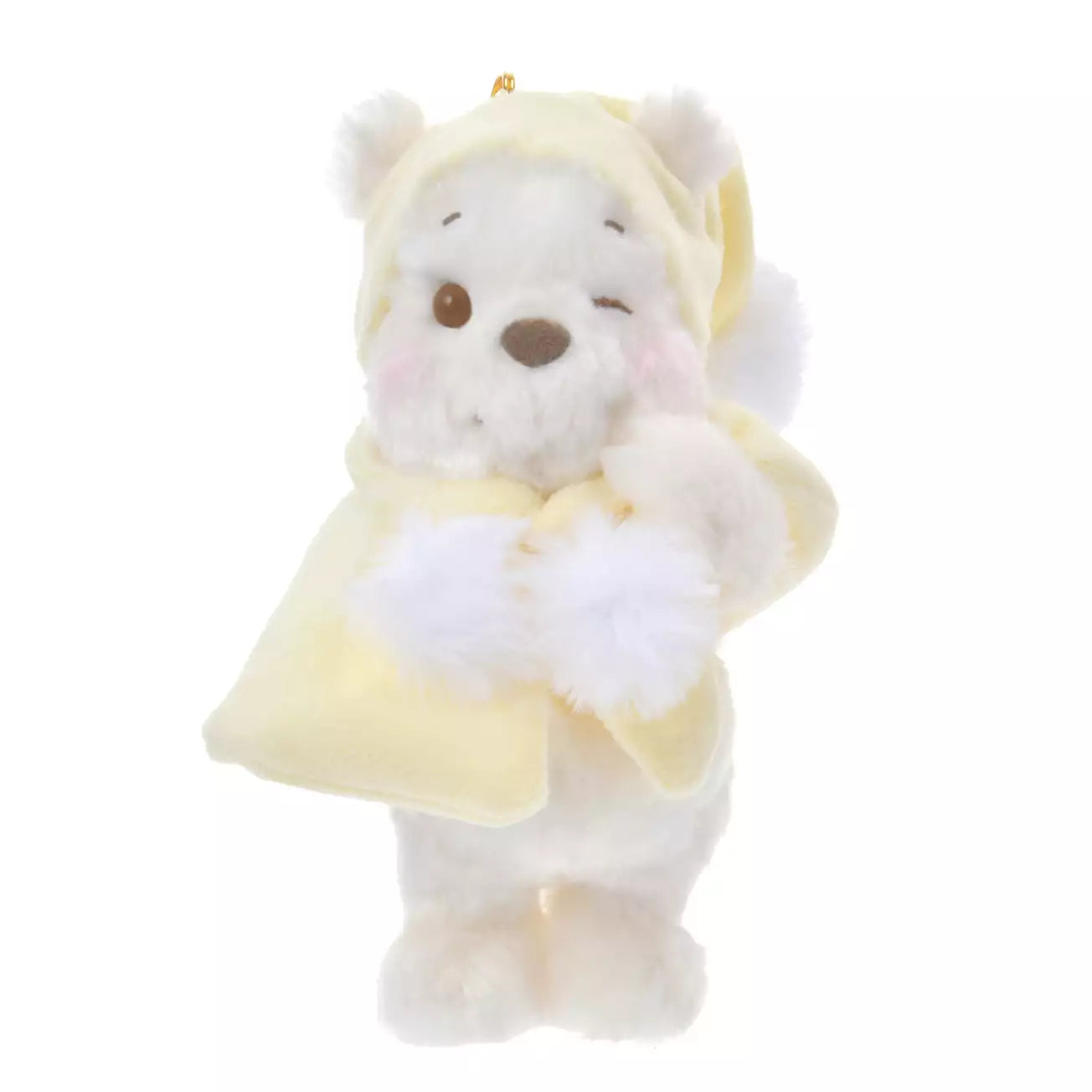 Disney | White Pooh Fruit Latte Color 2024 | Winnie the Pooh Stuffed Toy Keychain Yellow