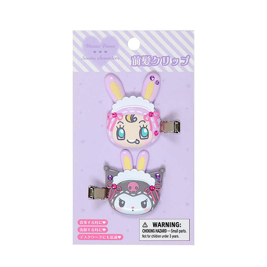 Sanrio | Mezzo Piano x Sanrio Characters Bangs Clip Set of 2 - Kuromi