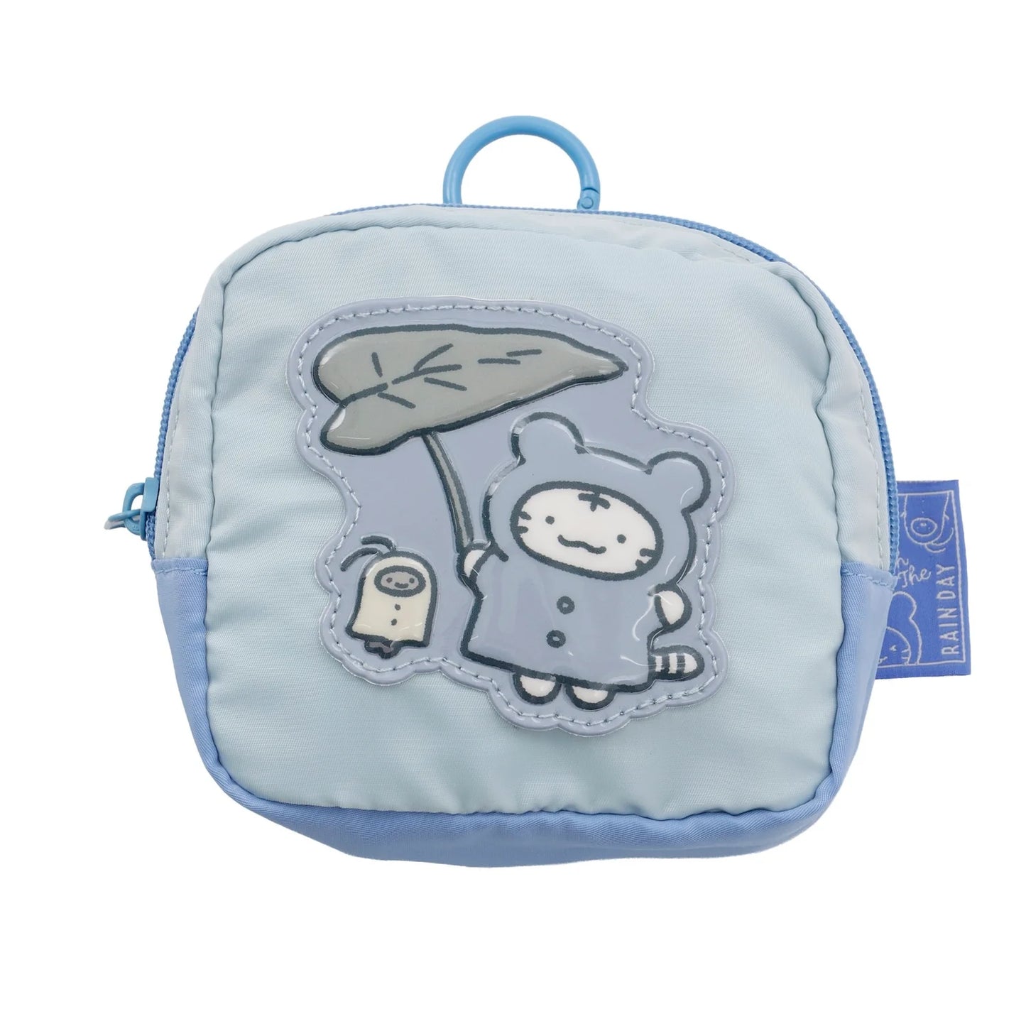 White Tiger and Black Tiger Dr Rabbit Nandemo Hospital Puffy Appliqué Pouch - Rain