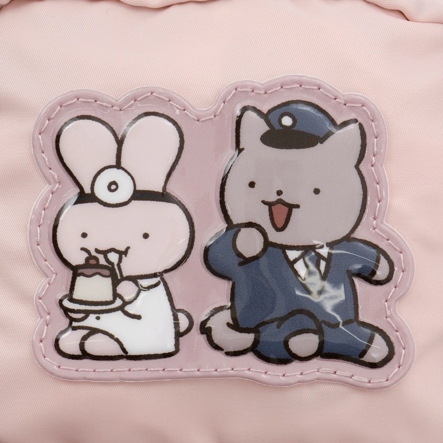 White Tiger and Black Tiger Dr Rabbit Nandemo Hospital Puffy Appliqué Pouch - Rabbit Hospital