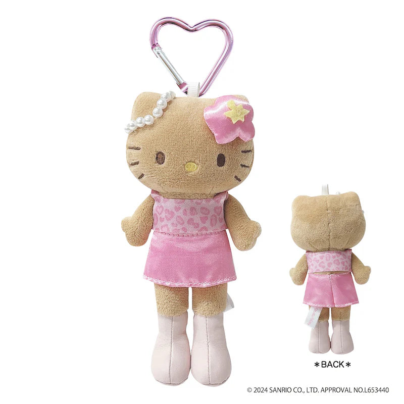 Sanrio NIC | Hello Kitty Style Up Plush Keychain - Sunburn Pink Ver.