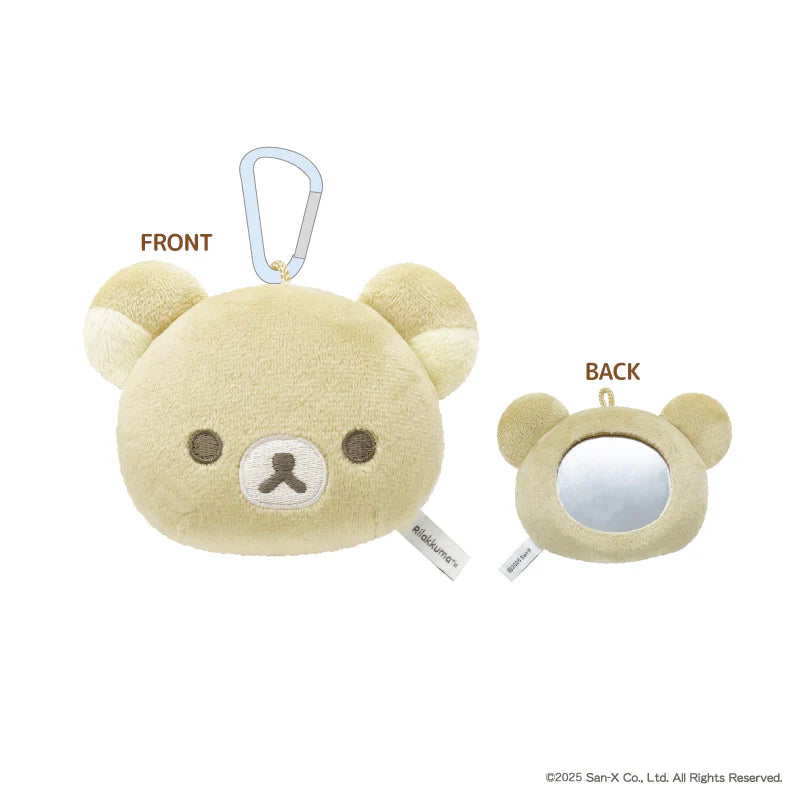 San-X | Rilakkuma Mofumofu Mascot Mirror - Rilakkuma