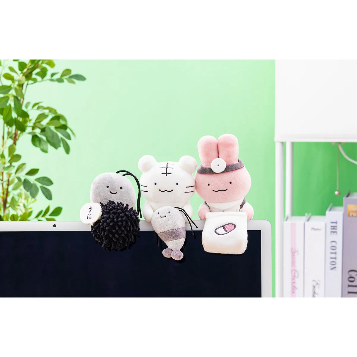 White Tiger and Black Tiger Plush - A Hunger Watching From The Desktop White Tiger