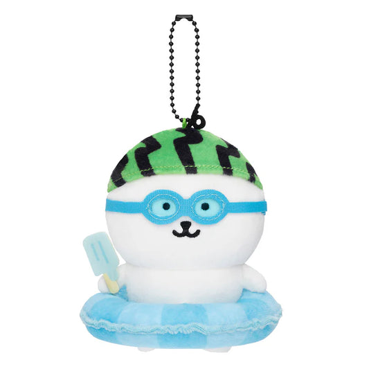 Nagano | Nagano Characters | Nagano Bear with Watermelon and Swimming Ring Mascot Holder