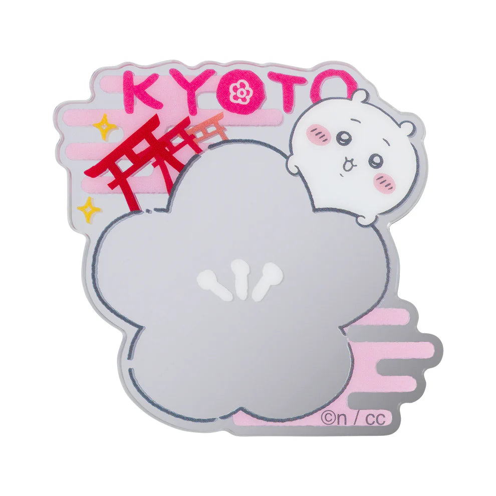 Chiikawa's | Chiikawa Mogumogu Honpo | Fushimi Inari Taisha Limited | Trading Mirror Stickers Blind Box (10 Types Box)