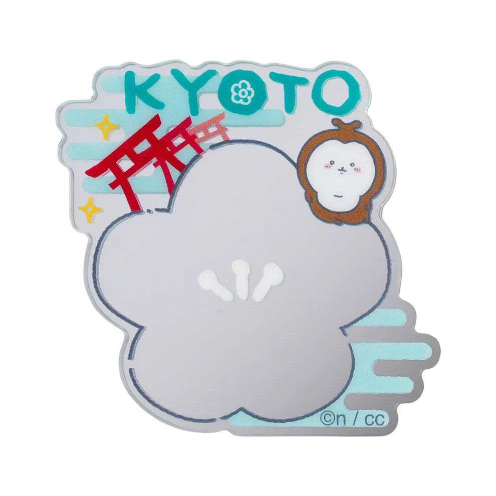 Chiikawa's | Chiikawa Mogumogu Honpo | Fushimi Inari Taisha Limited | Trading Mirror Stickers Blind Box (10 Types Box)