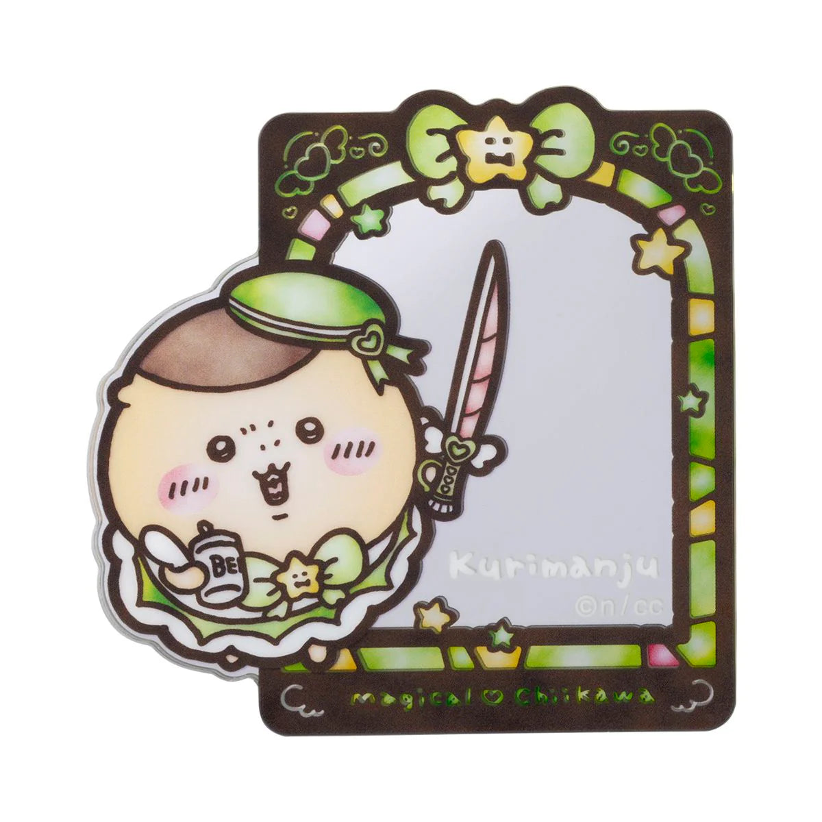 Chiikawa | 'Magical Chiikawa | Chiikawa Trading Stained Glass Style Mirror Sticker (8 Types in Total) | Blind Box