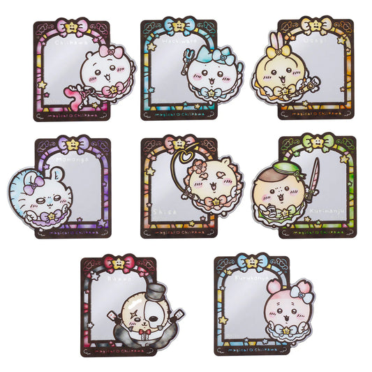 Chiikawa | 'Magical Chiikawa | Chiikawa Trading Stained Glass Style Mirror Sticker (8 Types in Total) | Blind Box