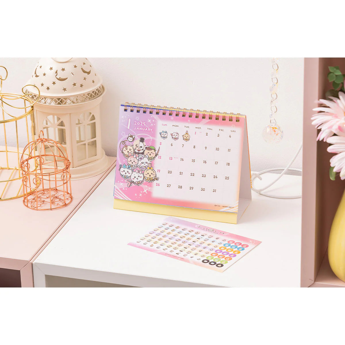 Chiikawa | 'Magical Chiikawa | 2025 January Start Desk Calendar (with mini stickers)